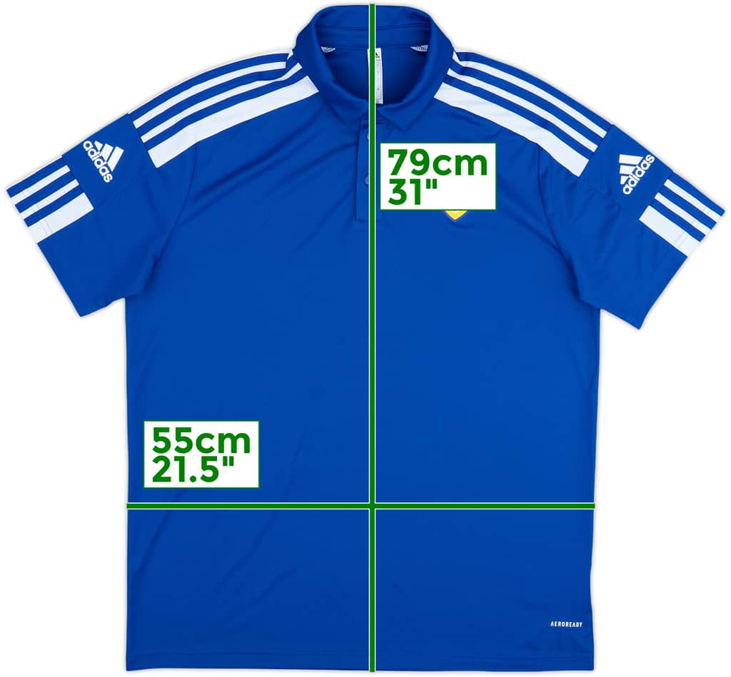 2021-22 Leeds United adidas Polo Shirt - 10/10 - (L)