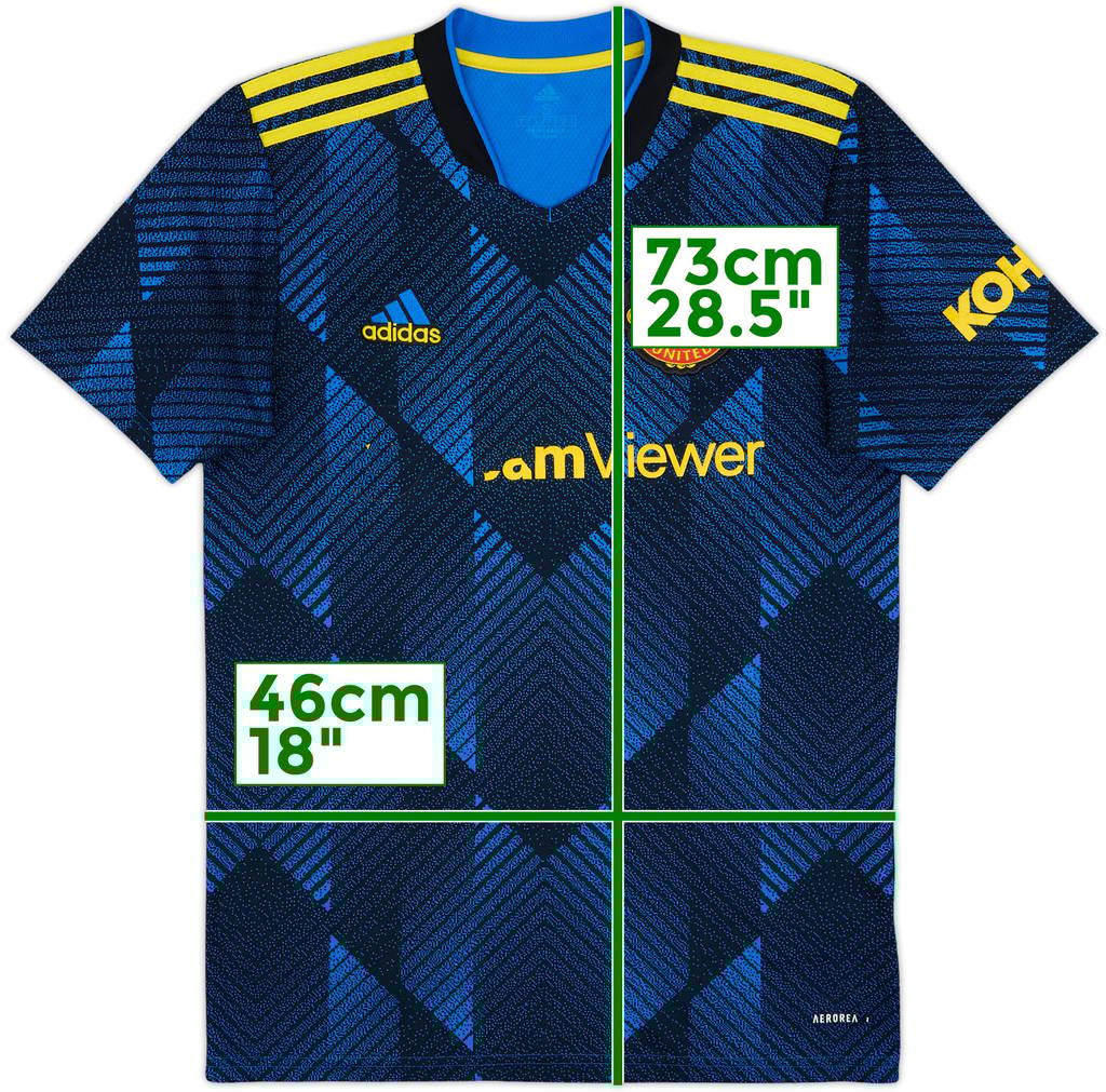 2021-22 Manchester United Third Shirt - 4/10 - (S)