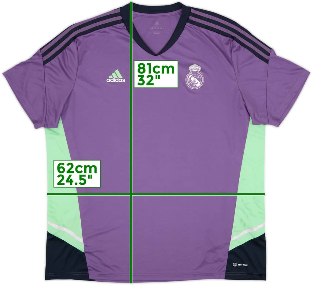 2022-23 Real Madrid adidas Training Shirt - 10/10 - (XXL)