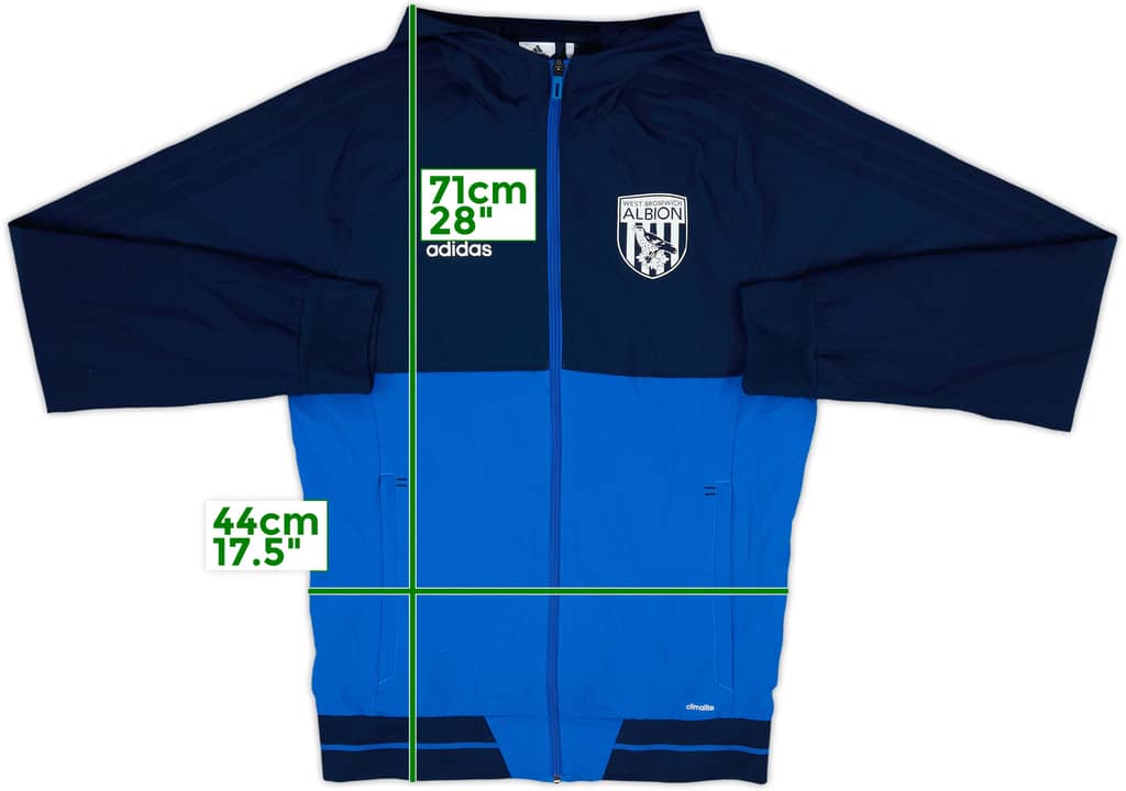 2017-18 West Brom adidas Hooded Track Jacket - 6/10 - (S)