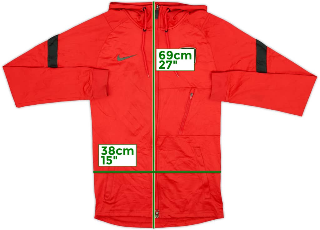 2021-22 Atletico Madrid Nike Hooded Track Jacket - 7/10 - (XS)