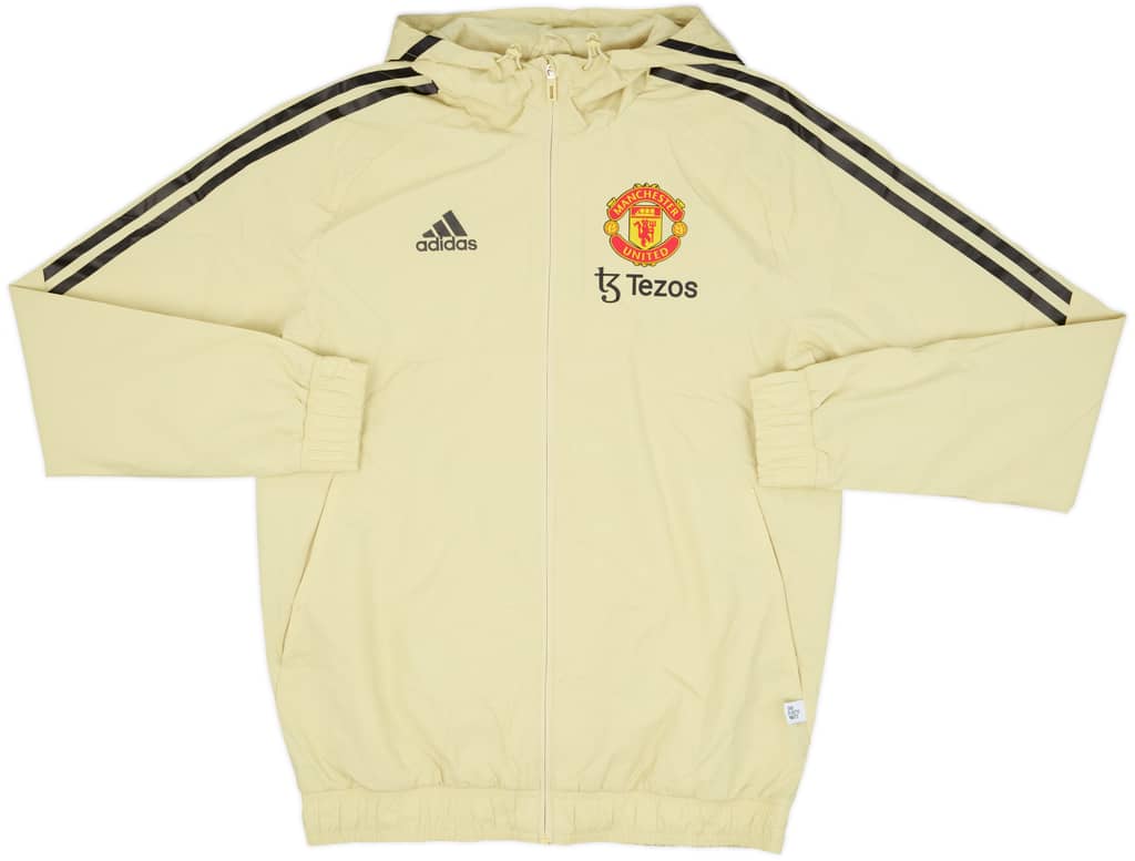 2022-23 Manchester United adidas Hooded Track Jacket - 8/10 - (S)