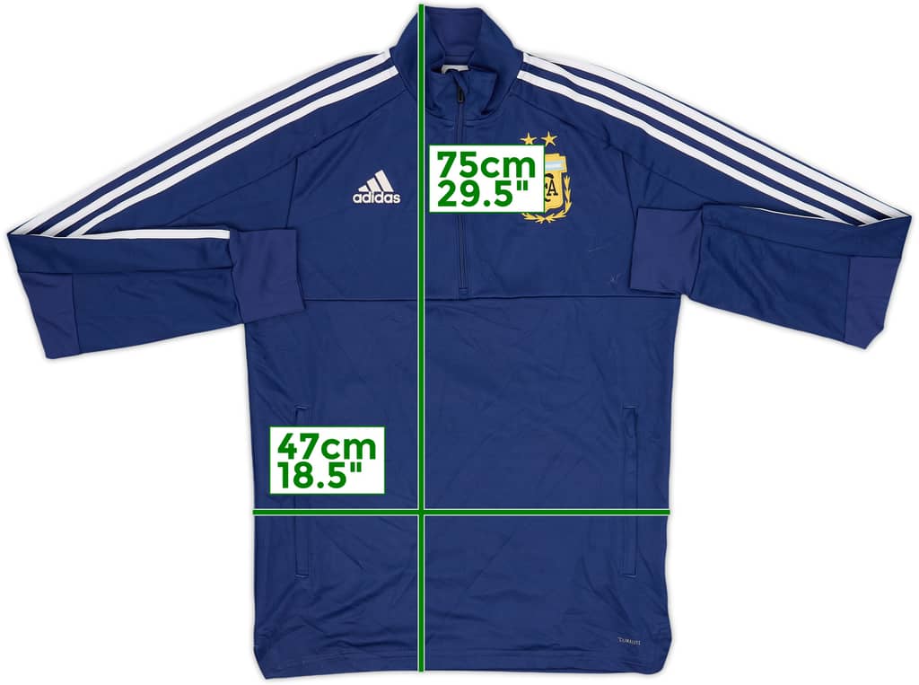 2017-18 Argentina adidas 1/4 Zip Training Top - 7/10 - (S)