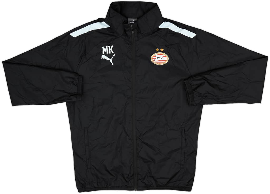 2022-23 PSV Staff Issue Puma Hooded Rain Jacket MK - 10/10 - (M)