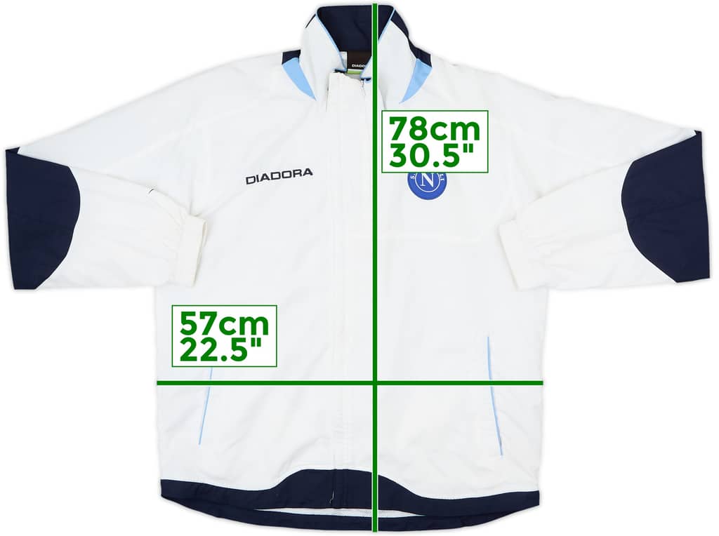 2006-07 Napoli Diadora Track Jacket - 8/10 - (M)