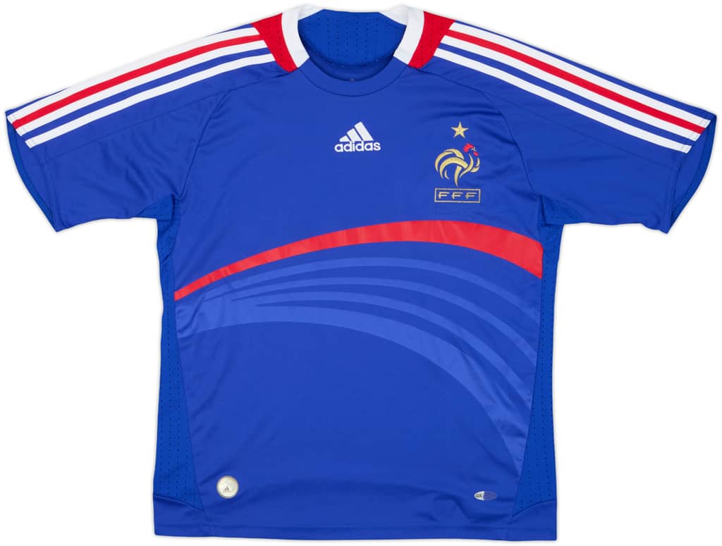 2007-08 France Home Shirt - 8/10 - (L.Boys)