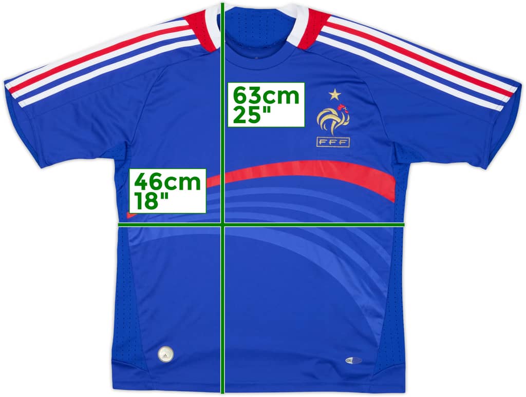 2007-08 France Home Shirt - 8/10 - (L.Boys)