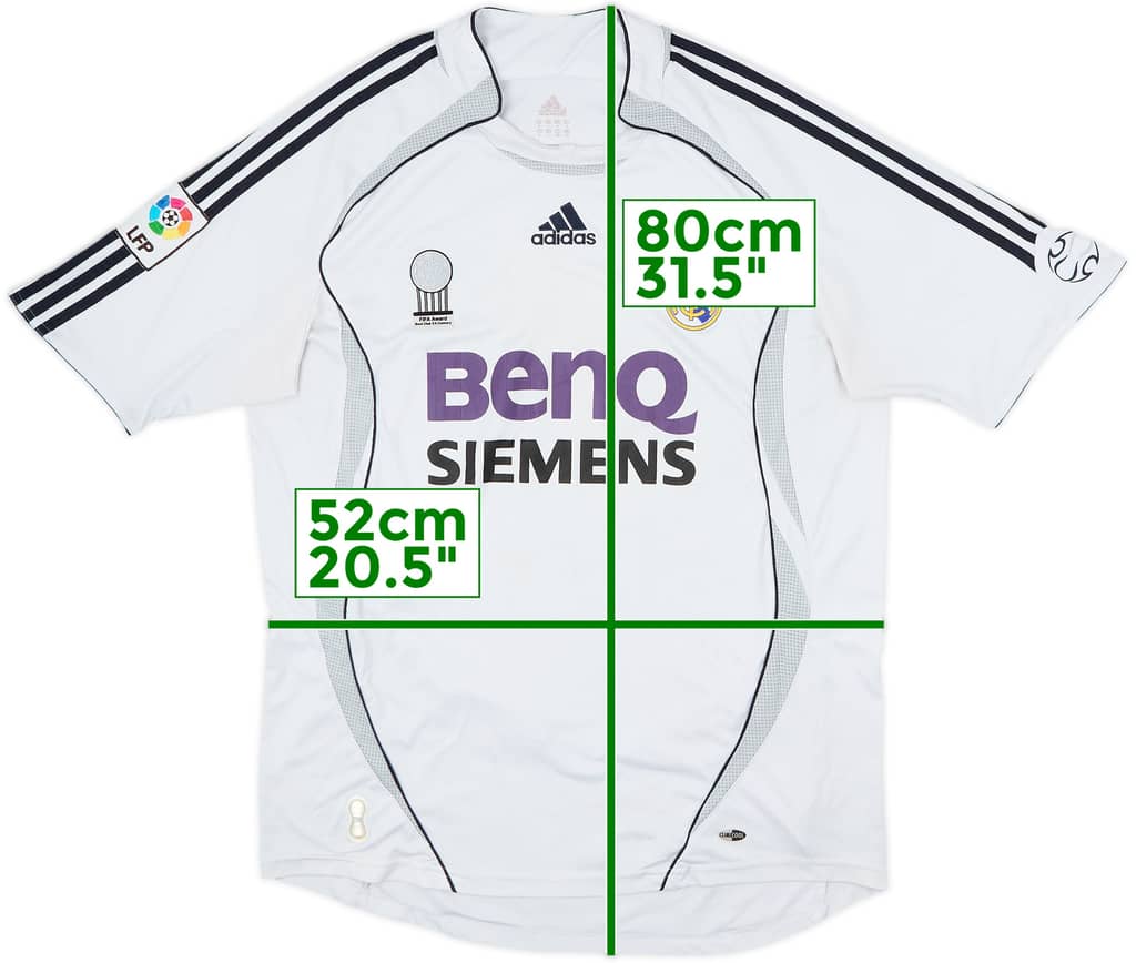 2006-07 Real Madrid Home Shirt - 5/10 - (L)