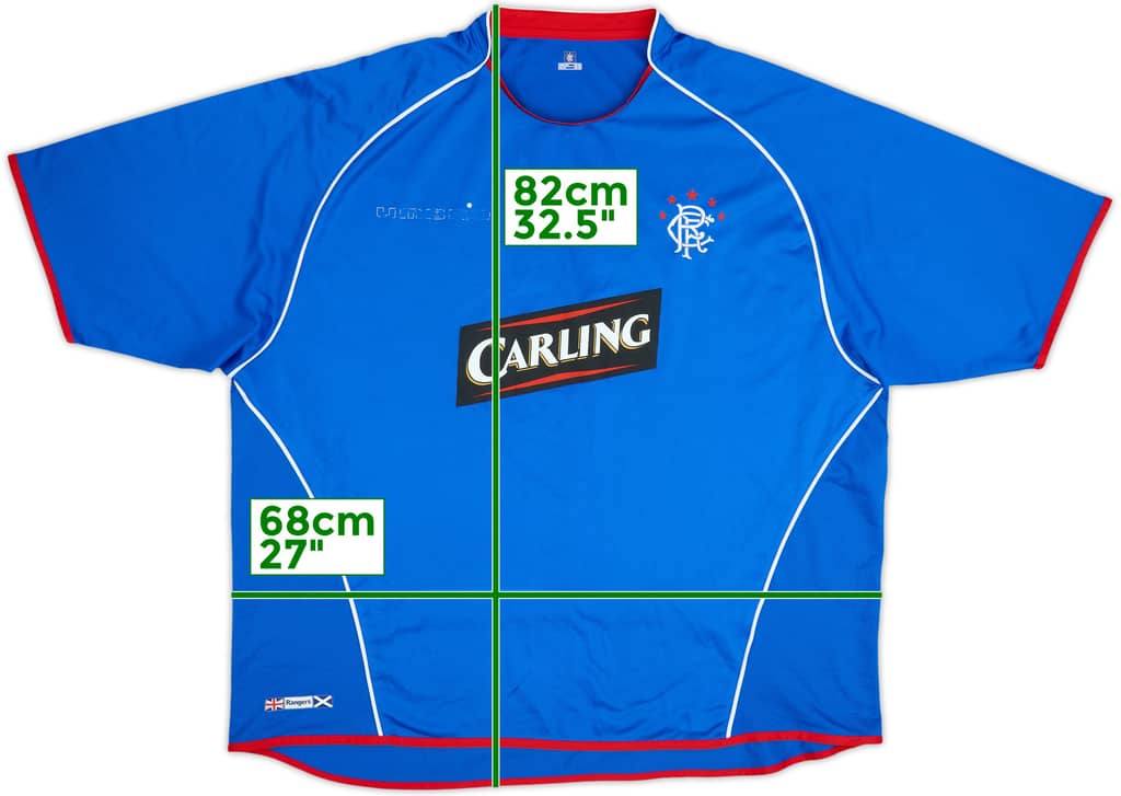 2005-06 Rangers Home Shirt - 4/10 - (3XL)