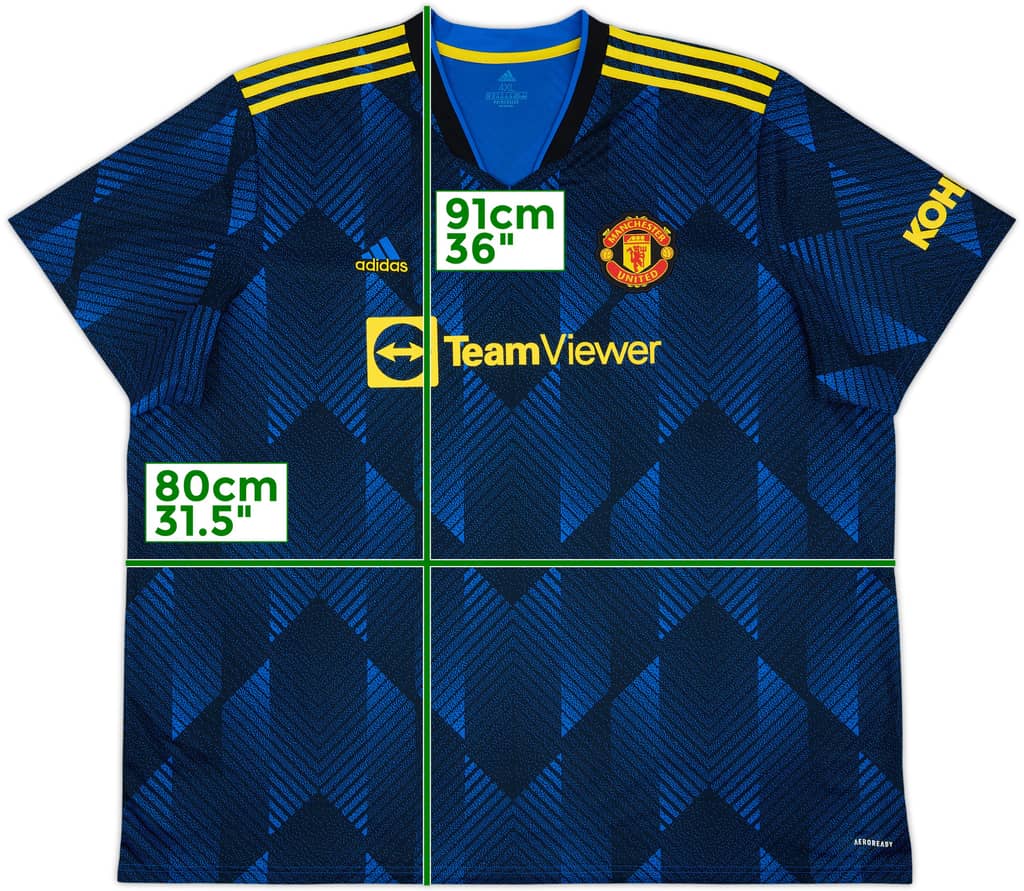 2021-22 Manchester United Third Shirt - 10/10 - (4XL)