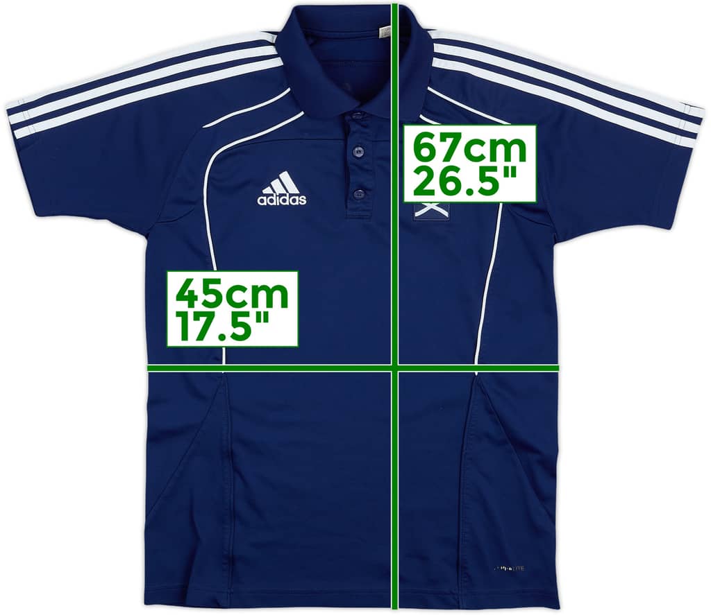 2010-11 Scotland adidas Polo Shirt - 9/10 - (S)