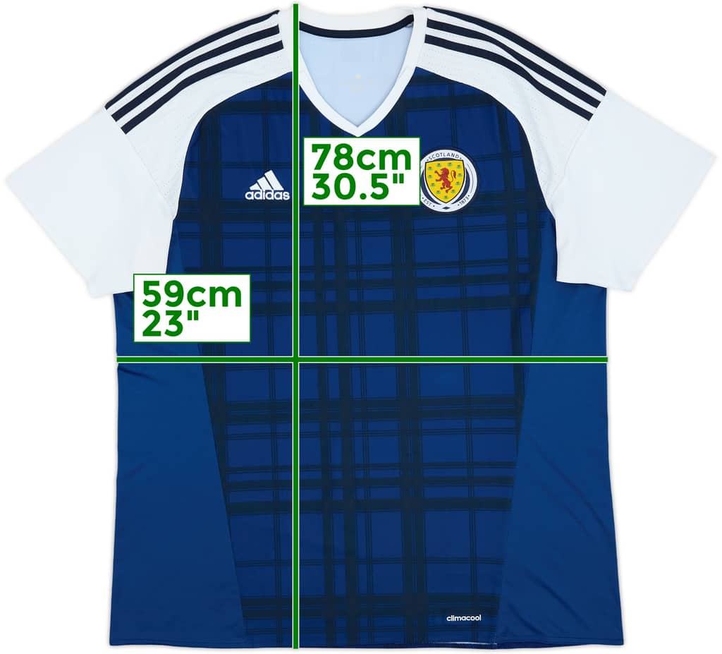 2016-17 Scotland Home Shirt - 8/10 - (XL)
