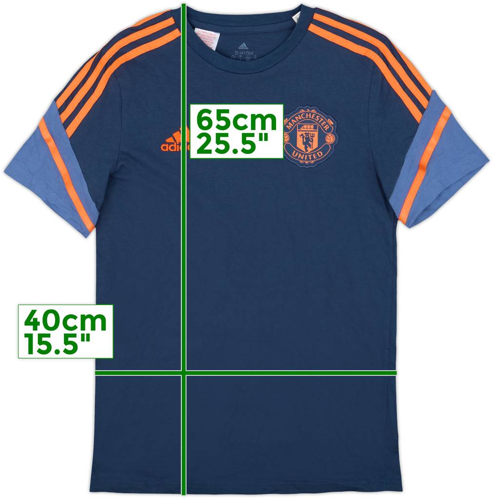 2022-23 Manchester United adidas Cotton Tee - 6/10 - (L.Boys)