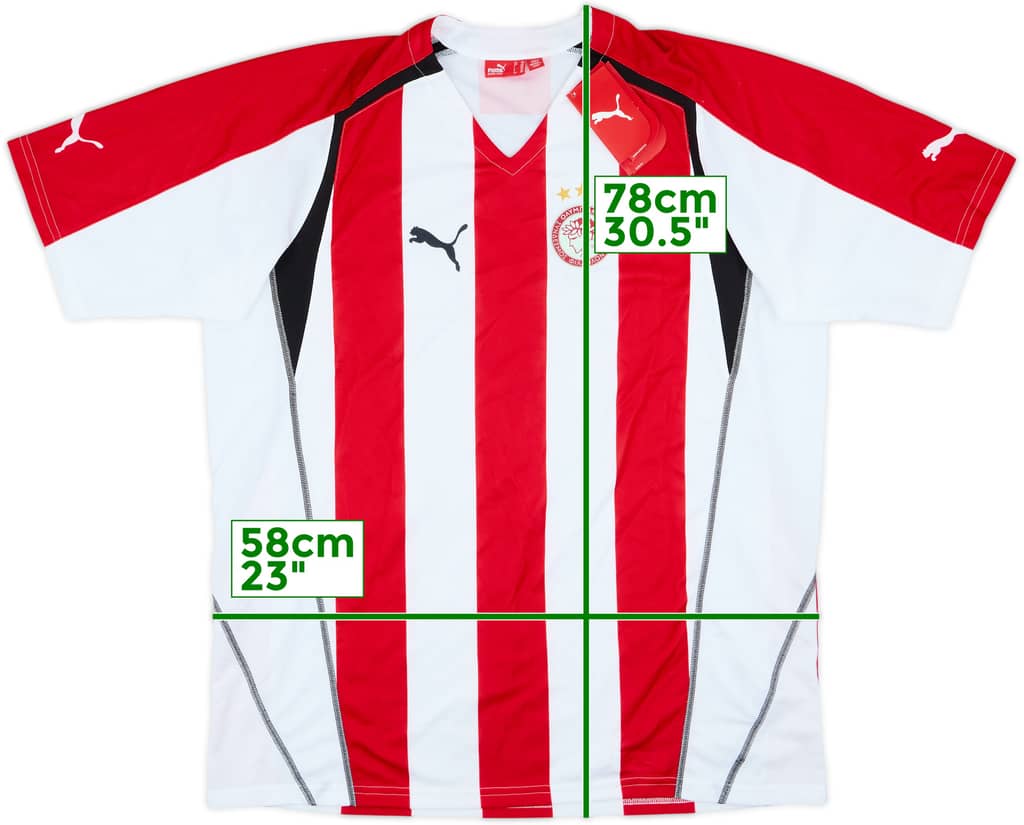 2005-06 Olympiakos Home Shirt (XXL)