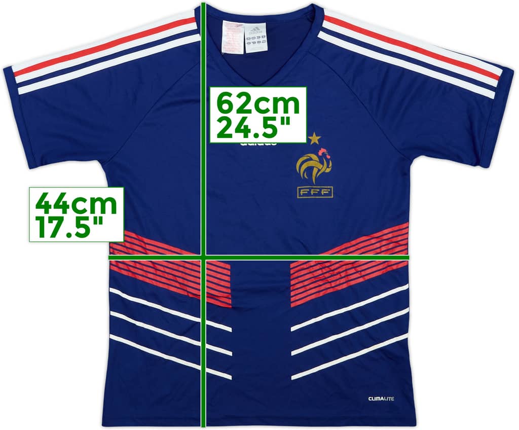2009-10 France Basic Home Shirt - 9/10 - (L.Boys)