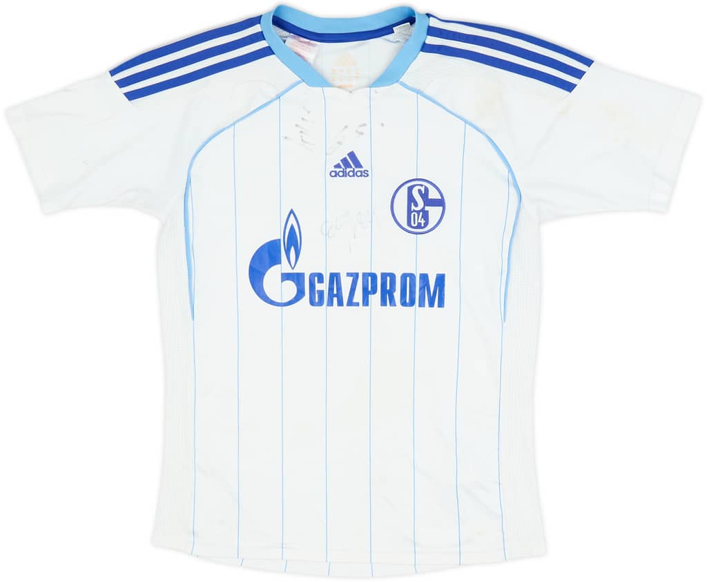 2011-12 Schalke Signed Away Shirt - 6/10 - (M.Boys)