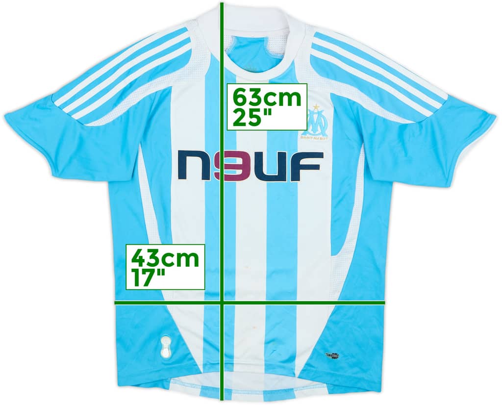 2007-08 Olympique Marseille Home Shirt - 6/10 - (M.Boys)