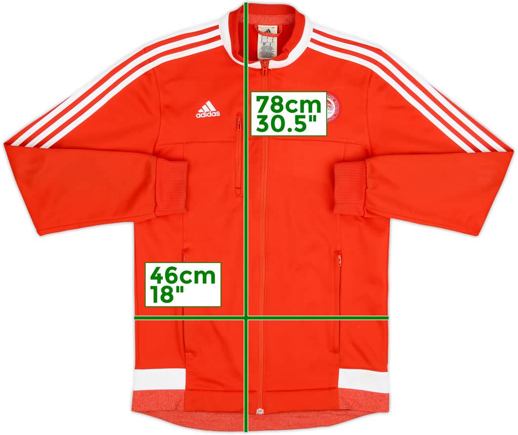 2015-16 Olympiakos adidas Track Jacket - 7/10 - (S)