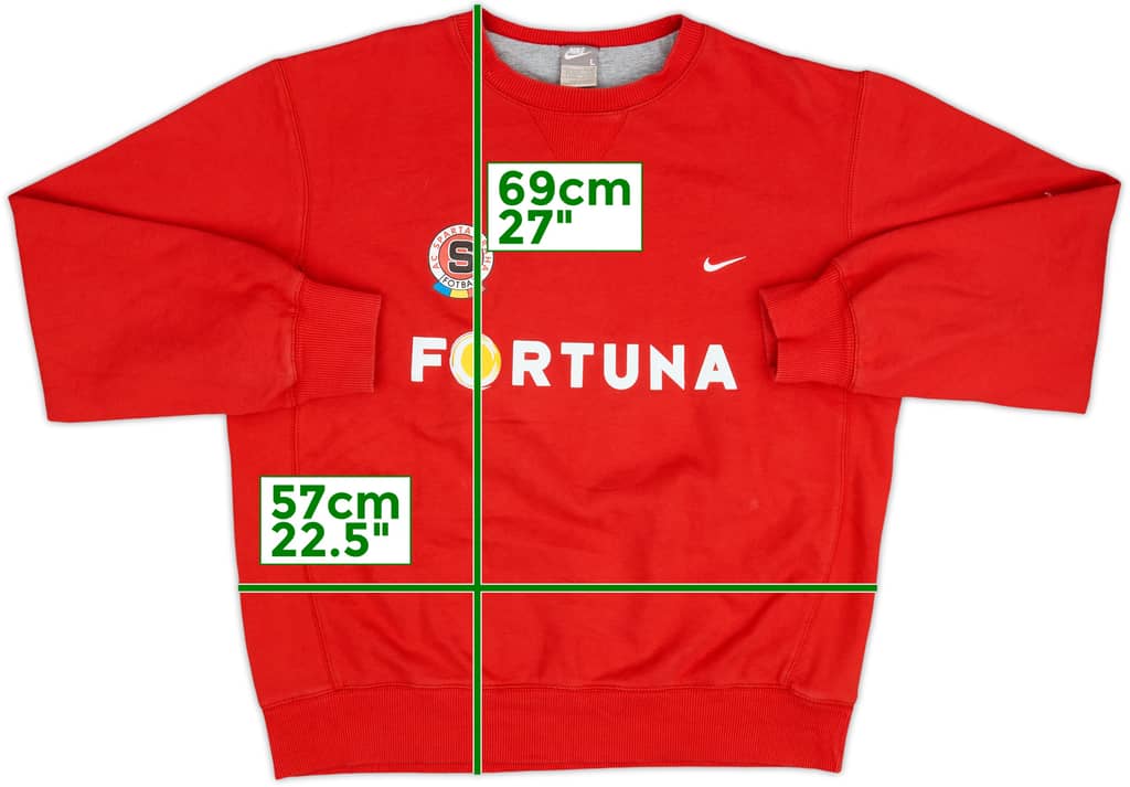 2007-08 Sparta Prague Nike Sweat Top - 7/10 - (L)