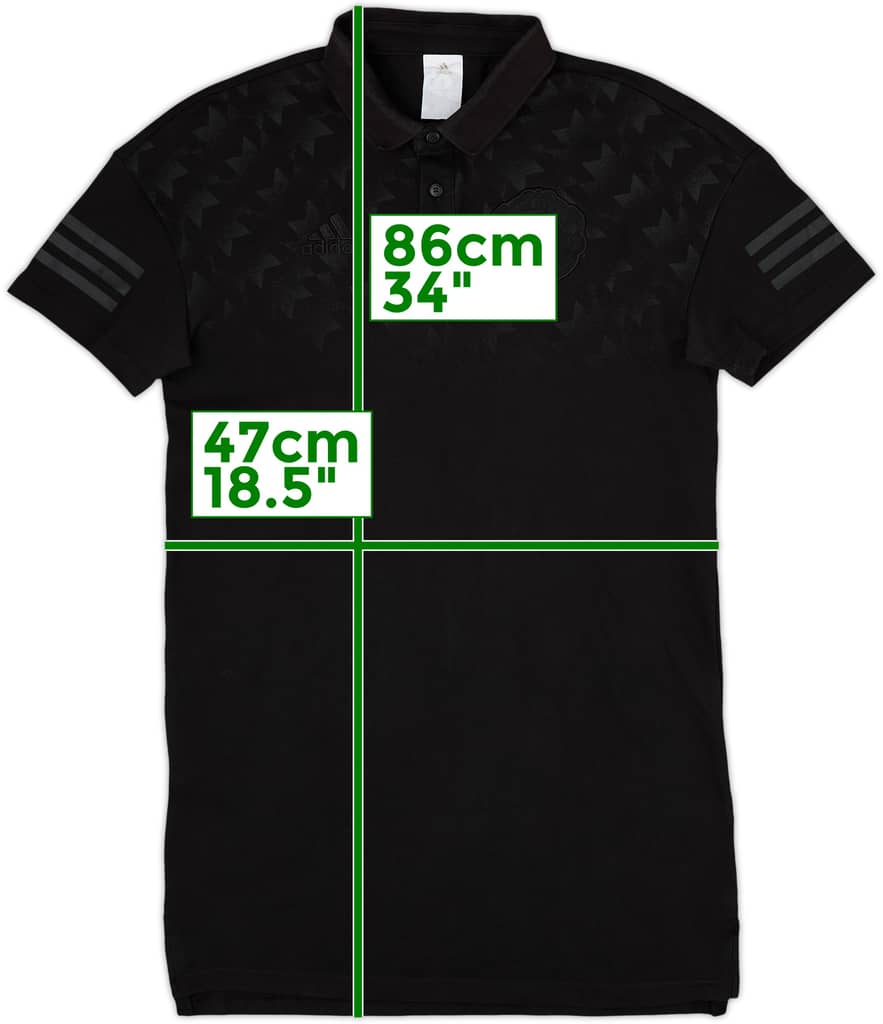 2017-18 Manchester United adidas Polo Shirt - 8/10 - (S)