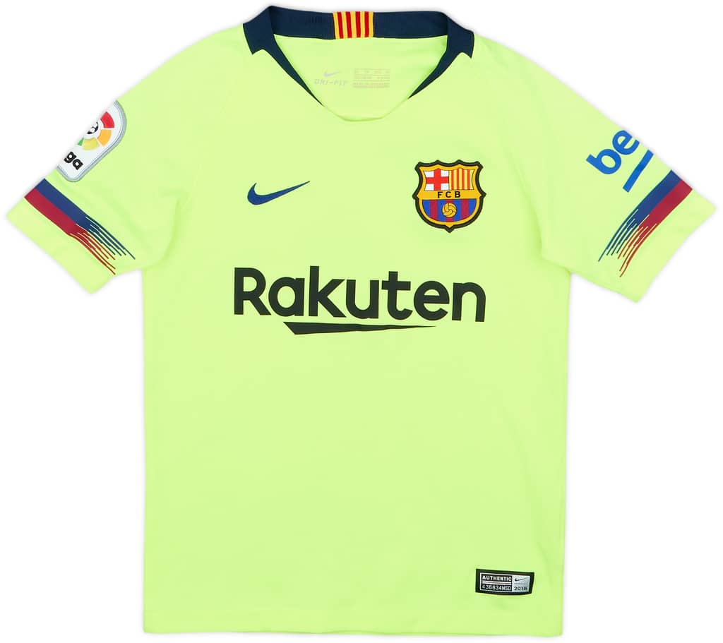 2018-19 Barcelona Away Shirt - 8/10 - (6-8 Years)