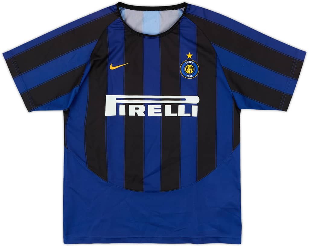 2003-04 Inter Milan Basic Home Shirt - 8/10 - (XL.Boys)