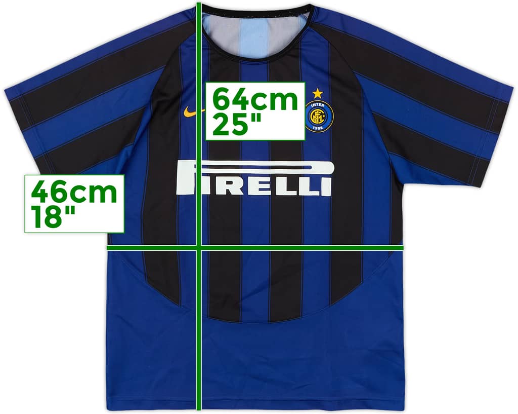 2003-04 Inter Milan Basic Home Shirt - 8/10 - (XL.Boys)