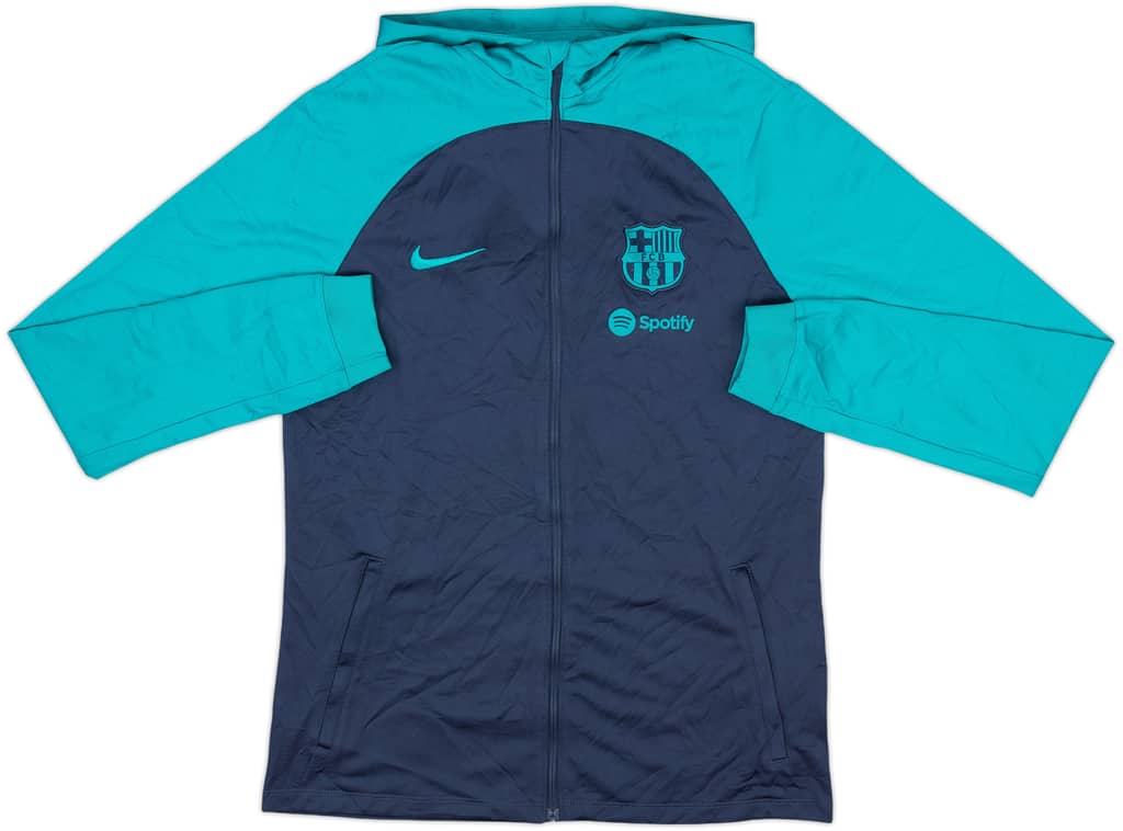 2023-24 Barcelona Nike Hooded Track Jacket - 10/10 - (XL.Boys)