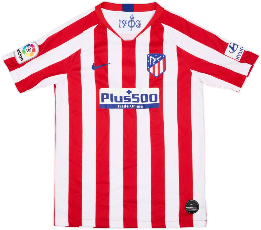 2019-20 Atletico Madrid Home Shirt - 8/10 - (L.Boys)