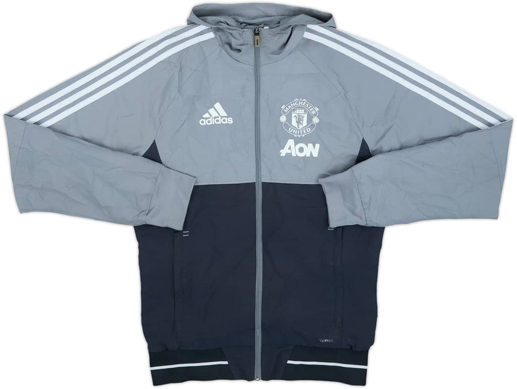 2017-18 Manchester United adidas Hooded Track Jacket - 8/10 - (XS)