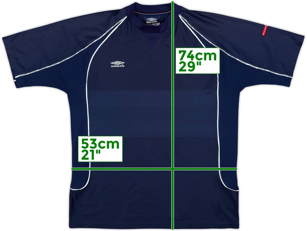 2002-03 England Umbro Training Shirt - 7/10 - (L)