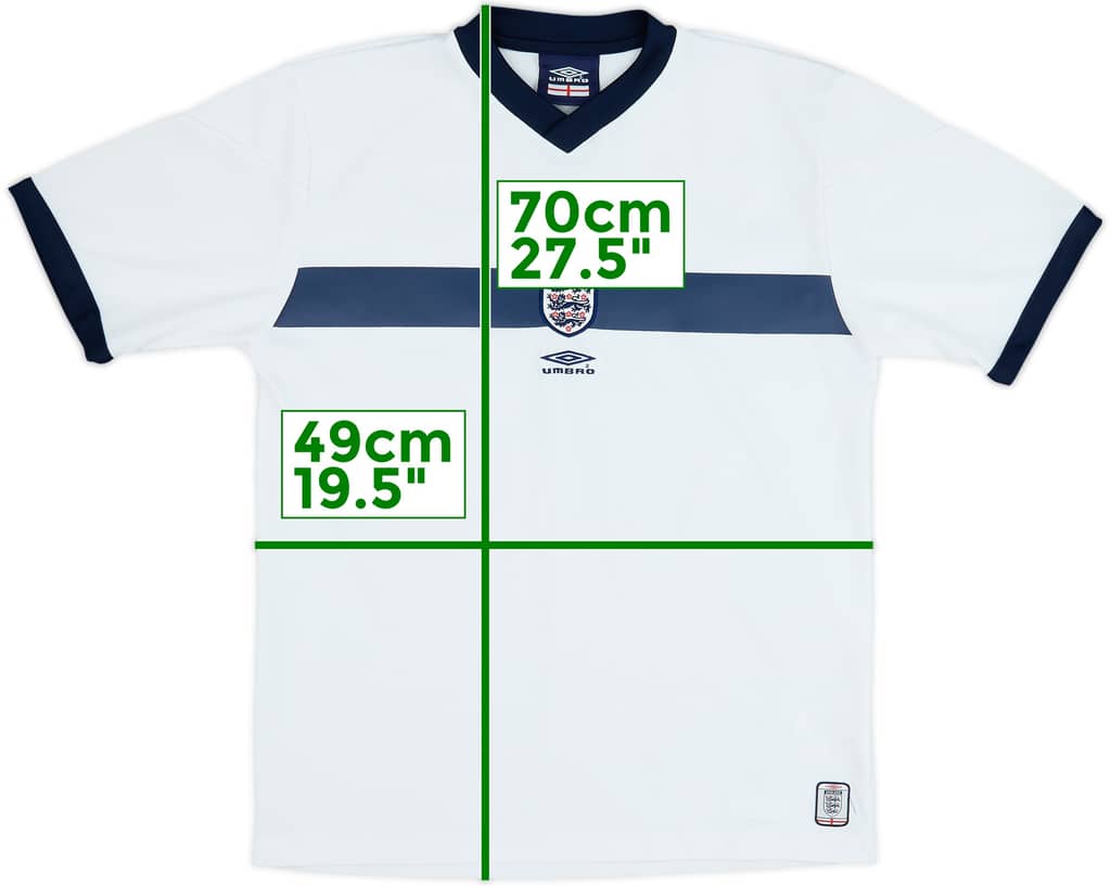 2000-01 England Umbro Training Shirt - 8/10 - (M)