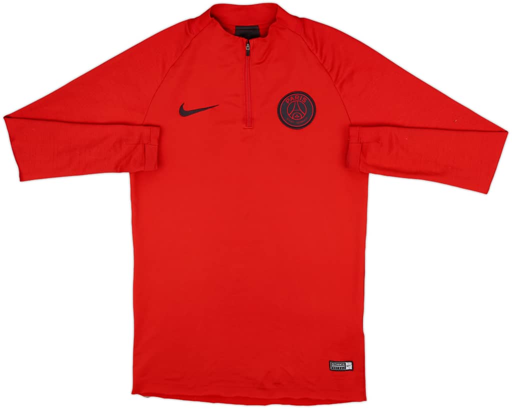 2019-20 Paris Saint-Germain Nike 1/4 Zip Drill Top - 4/10 - (S)
