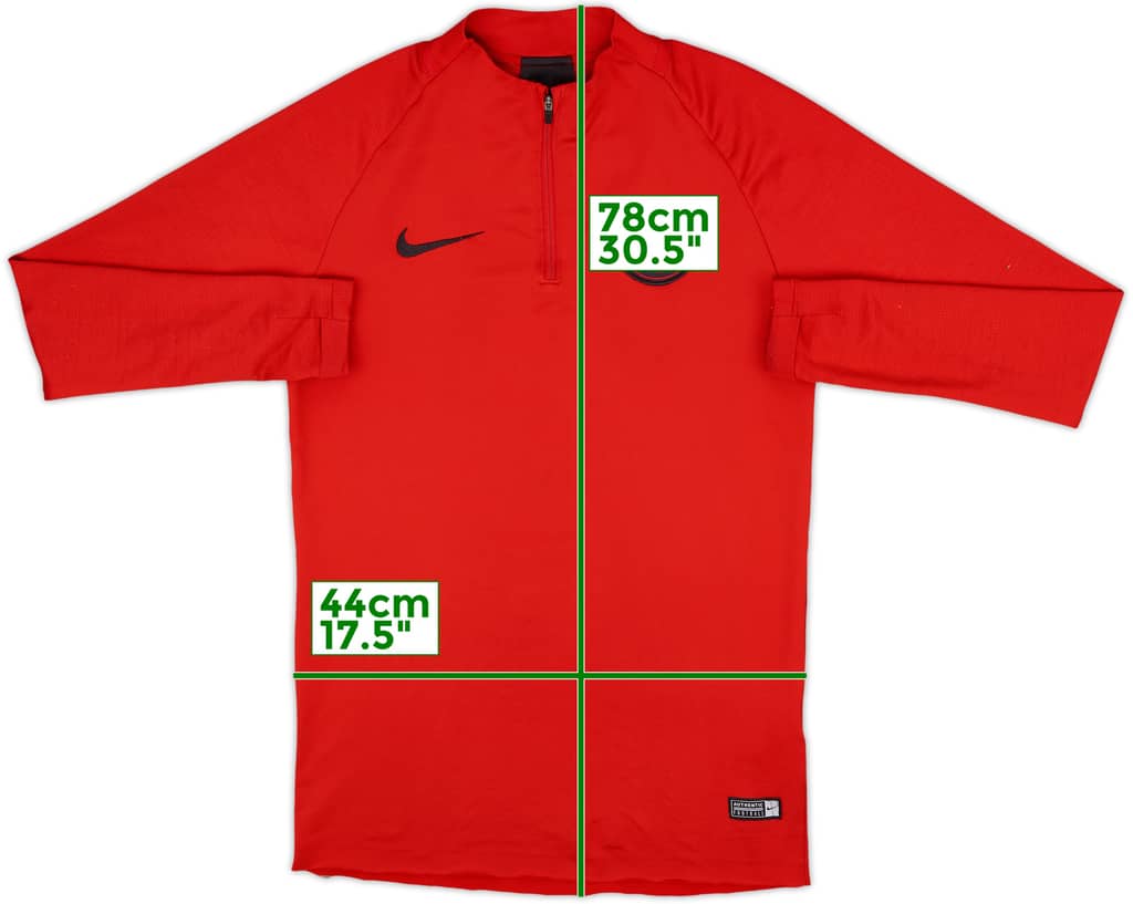 2019-20 Paris Saint-Germain Nike 1/4 Zip Drill Top - 4/10 - (S)