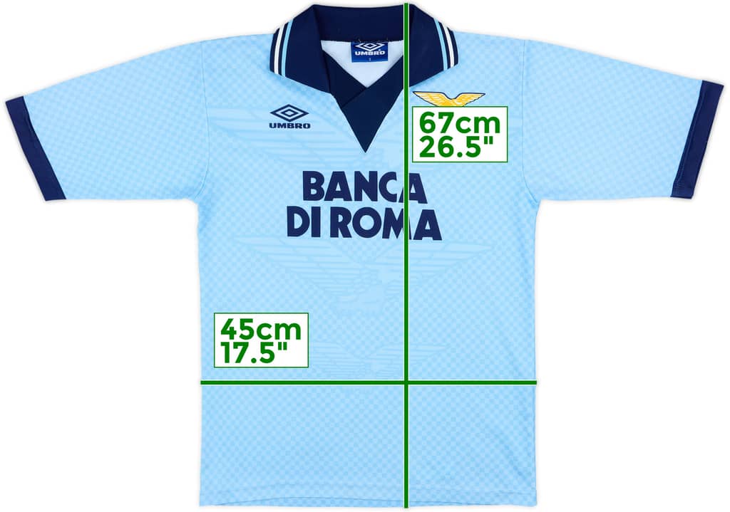 1995-96 Lazio Basic Home Shirt - 8/10 - (S)