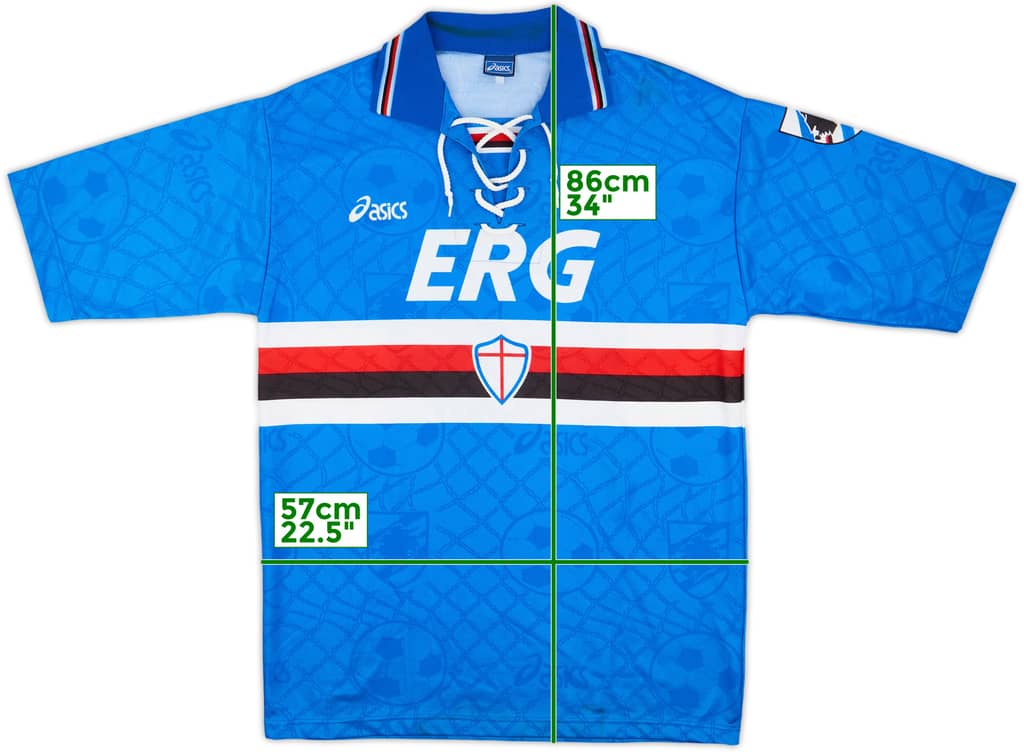 1994-95 Sampdoria Home Shirt - 7/10 - (XL)