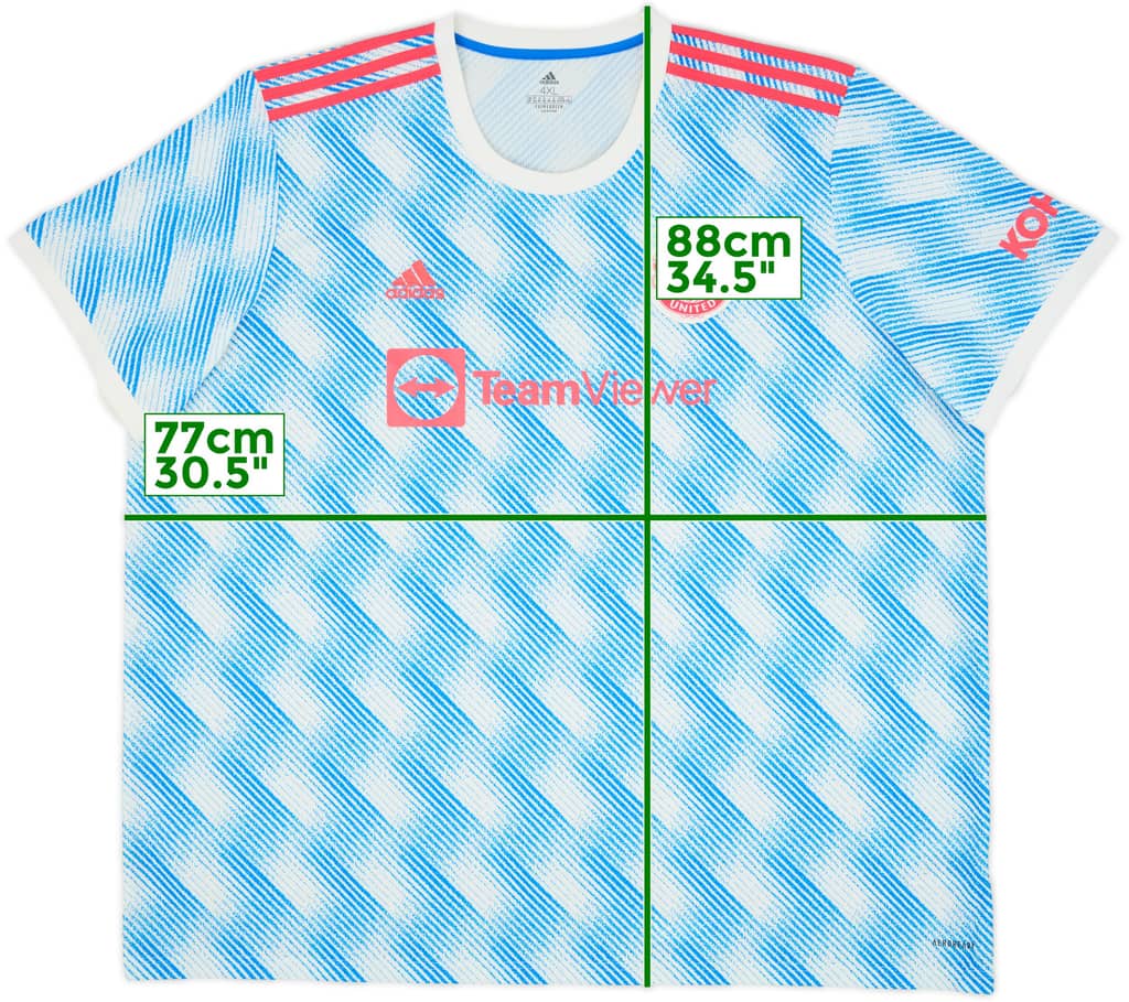 2021-22 Manchester United Away Shirt - 8/10 - (4XL)