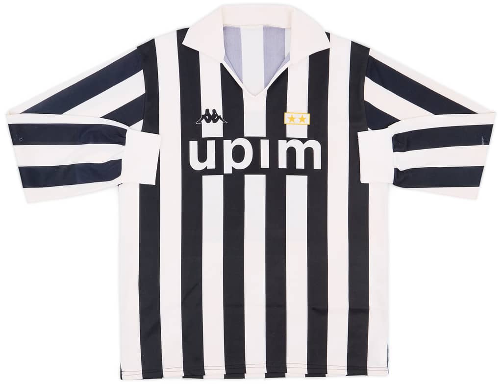 1989-90 Juventus Basic Home L/S Shirt #11 - 6/10 - (L)