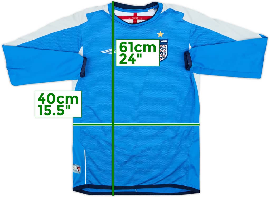 2004-06 England GK Shirt - 7/10 - (M.Boys)