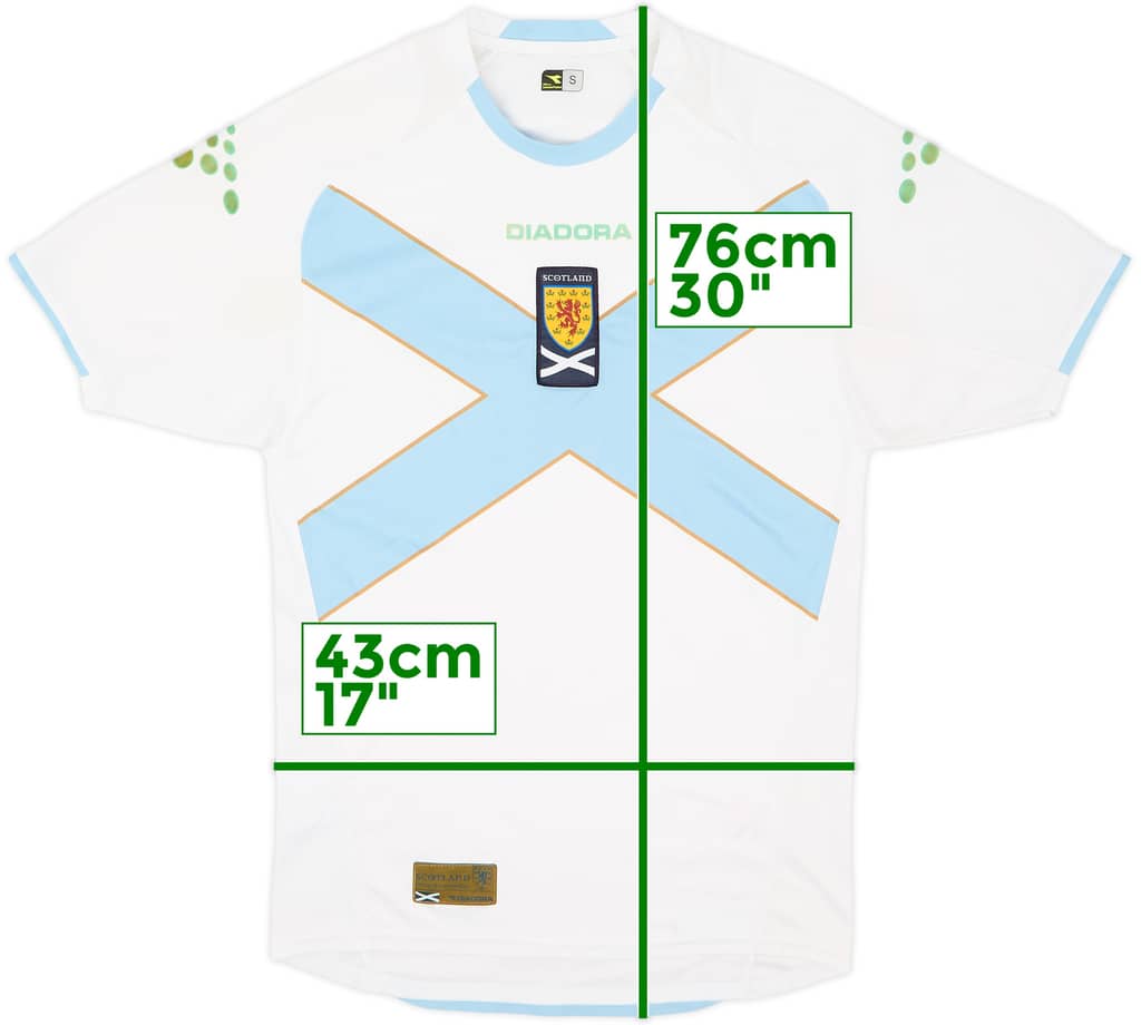Camiseta de visitante de Escocia 2007-08 - 5/10 - (S)