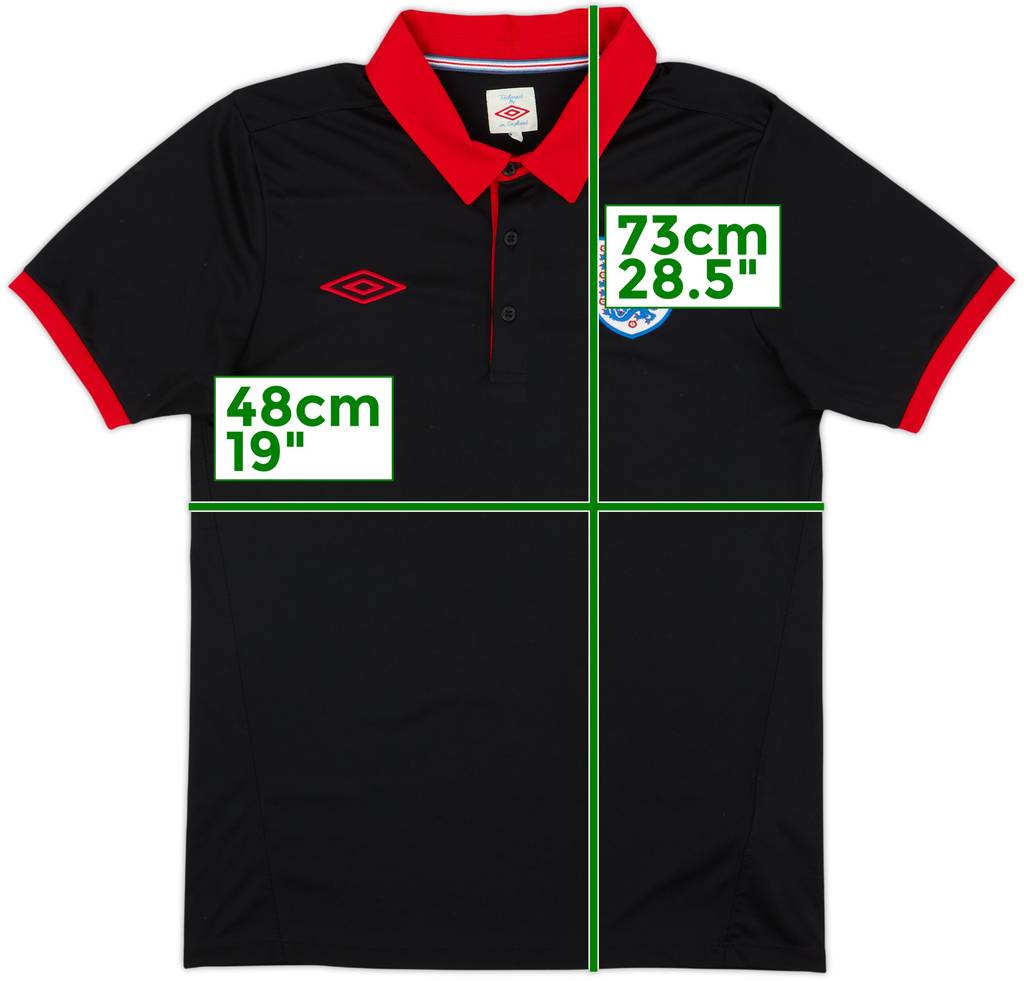 2010-11 Inglaterra Umbro Polo - 9/10 - (M)