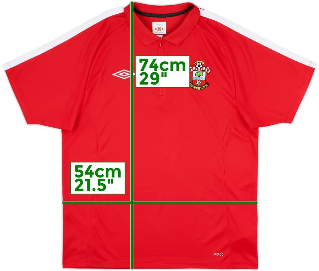 2010-11 Southampton Umbro 1/4 Zip Polo Shirt - 10/10 - (L)