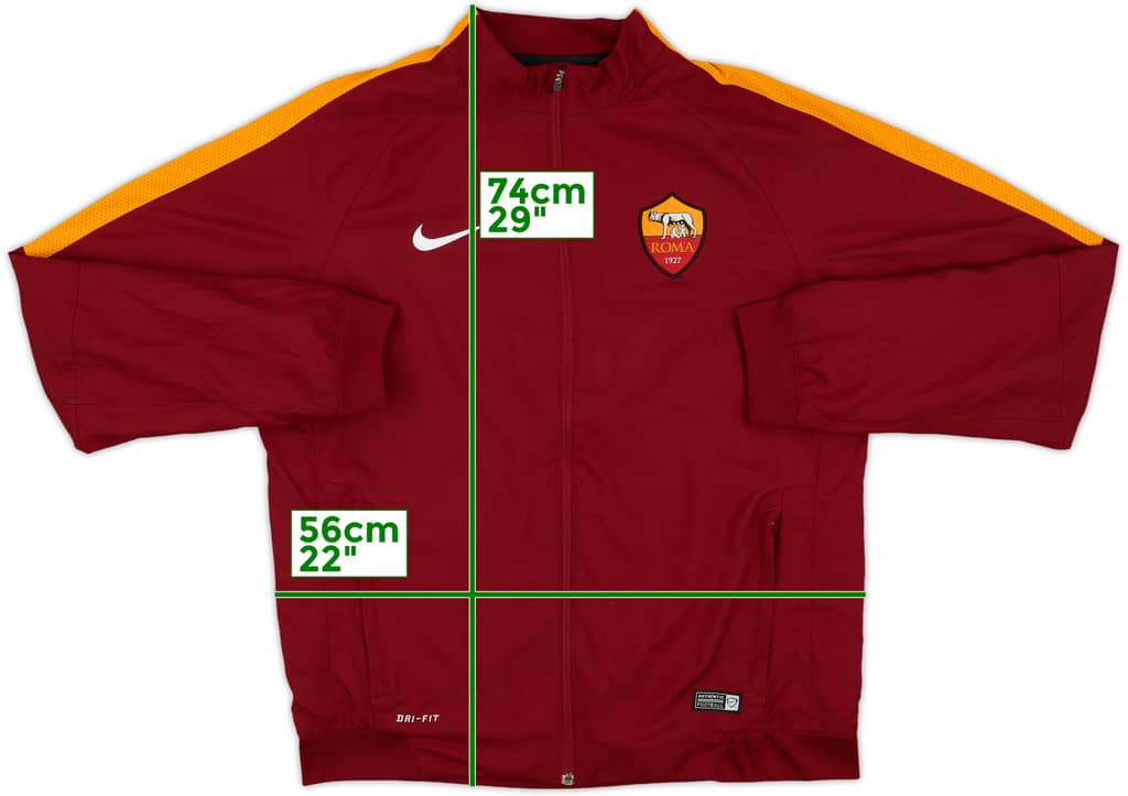 2014-15 Roma Nike Track Jacket - 8/10 - (L)