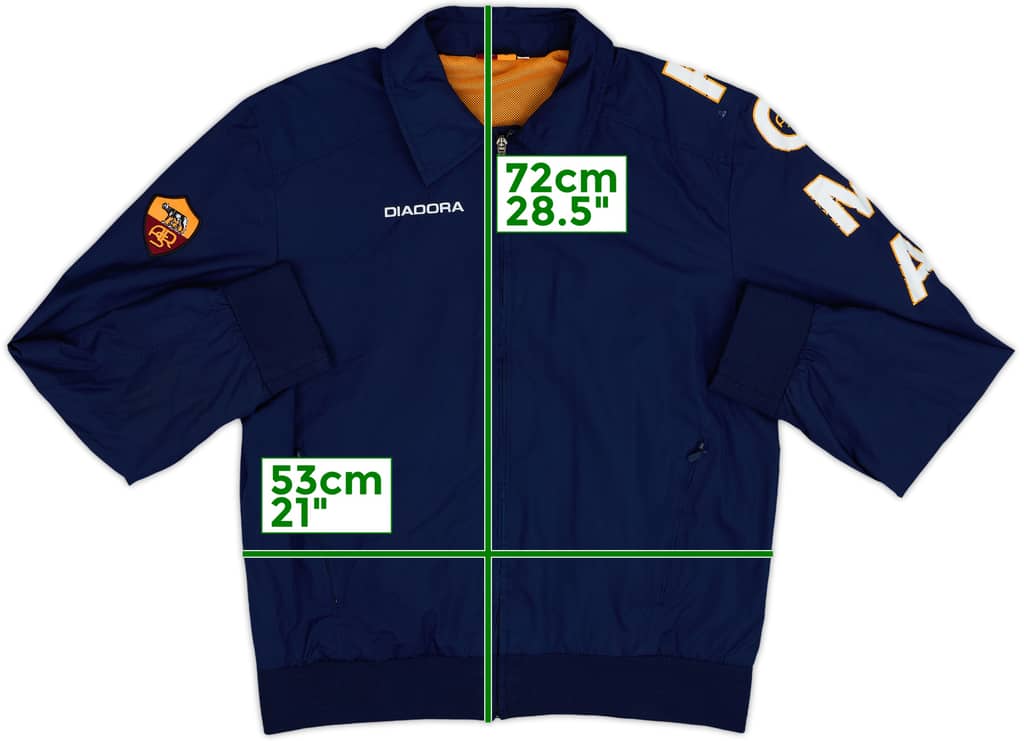 2005-06 Roma Diadora Track Jacket - 6/10 - (L)