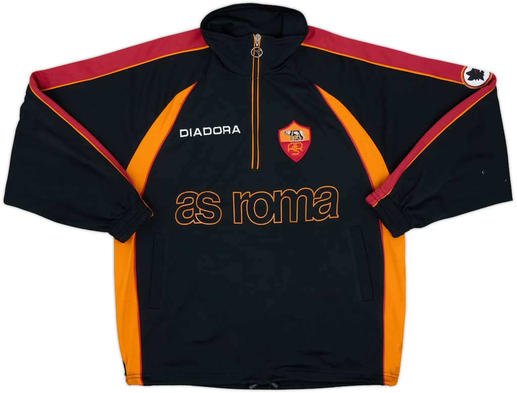 1999-00 Roma Diadora 1/4 Zip Drill Top - 8/10 - (L)