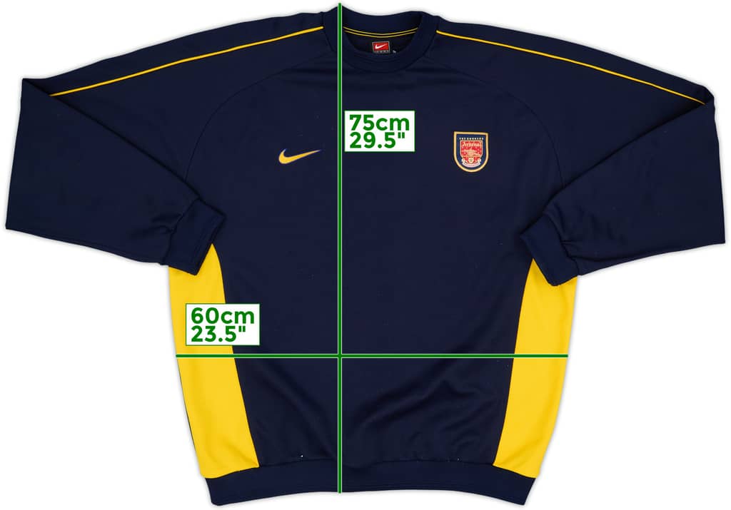 1999-00 Arsenal Nike Sweat Top - 9/10 - (L)