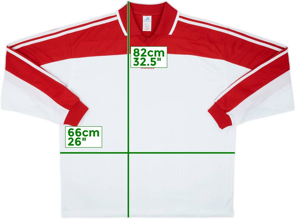 2000-01 adidas Template L/S Shirt - 9/10 - (XXL)