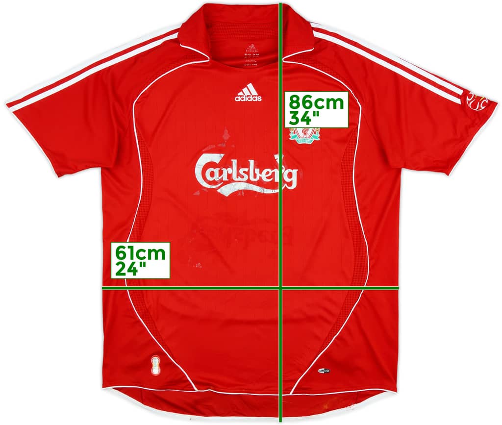 2006-08 Liverpool Home Shirt - 4/10 - (XL)