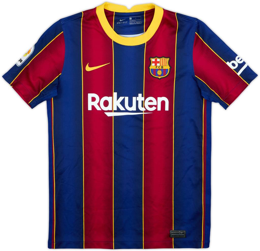 2020-21 Barcelona Home Shirt - 9/10 - (13-14 Years)