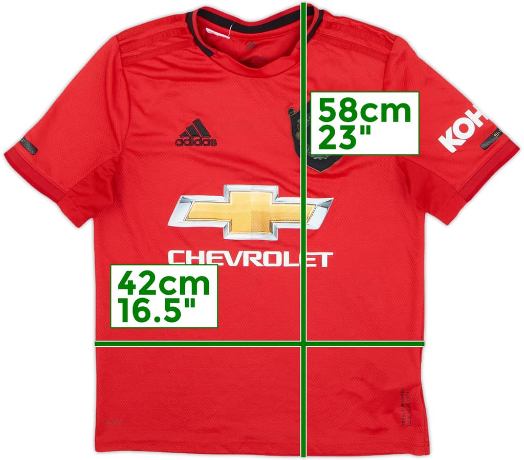 2019-20 Manchester United Home Shirt - 4/10 - (13-14 Years)